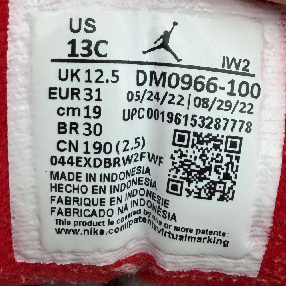 Jordan 3 Retro Reimagined White/Cement DM0966-100 13C Kids Size 13C